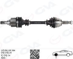 GVA 4437021 ÖN AKS KOMPLE SOL FORD FIESTA VI 1.0 ECOBOOST 14> B-MAX 14> 1.6TI