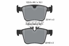 TEXTAR 2214101 FREN BALATASI ARKA LAND ROVER DISCOVERY L550 RANGE ROVER L538 L551 L560 . VOLVO S90 16> V90 V60 XC60 XC90 14>