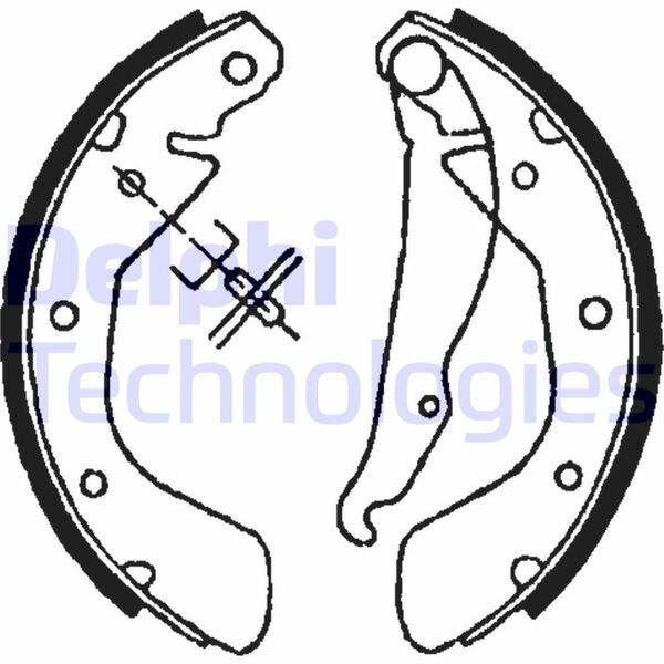 DELPHI LS1622 ARKA PABUÇ BALATA CORSA C 00-09 VECTRA A 93-95 ASTRA F 91-98 LACETTI 05 >NUBIRA 03 > 200x46