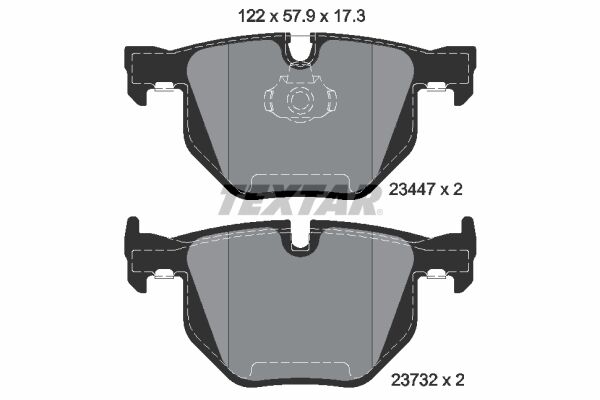 TEXTAR 2344704 FREN BALATASI ARKA BMW E70 F15 E71 F16