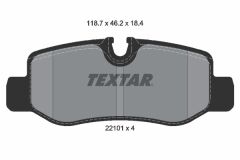 TEXTAR 2210101 FREN BALATASI ARKA MERCEDES VITO W447