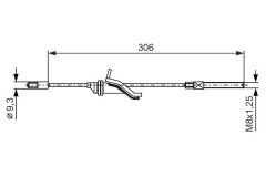 BOSCH 1987482369 EL FREN TELİ ÖN FORD FOCUS 11> UZUNLUK: 306mm