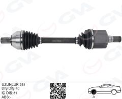GVA 4437015 ÖN AKS KOMPLE SOL FORD MONDEO 2.0 TDCI 07>14 OTOM.