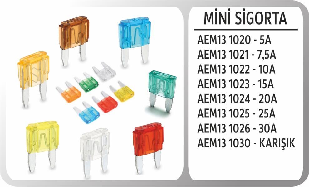 AEM13 1024 BICAK SIGORTA MINI 20A