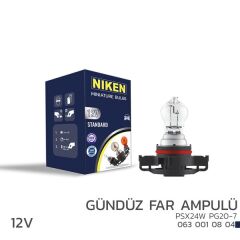 NIKEN 0630010804 NIKEN 12V PSX24W GÜNDÜZ FAR AMPULÜ PG20-7 10LU