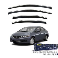 NIKEN 047HD020201 KROMLU CAM RÜZGARLIĞI HONDA CIVIC 2012-2016 4LÜ
