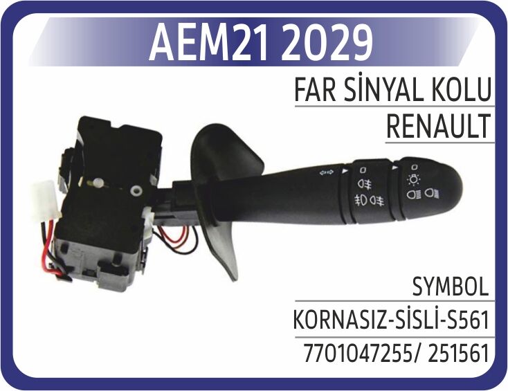 AEM21 2029 FAR SİNYAL KOLU SYMBOL KORNASIZ-SİSLİ-S561