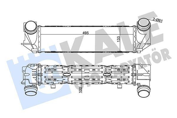KALE 352505 TURBOSARJ RADYATORU BMW N20 F10 F11