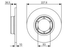 BOSCH 0986479R65 ÖN FREN AYNASI R12 -TOROS R5 75/85 228x10x6DL