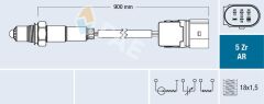 FAE 75021 OKSIJEN SENSORU KAT. ONCESI MERCEDES W203 CL203 S203 C209 A209 W211 S211 . VW GOLF IV-BORA 1.4-1.8