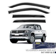 NIKEN 047VW090201 KROMLU CAM RÜZGARLIĞI VW AMAROK 2009- 4LÜ
