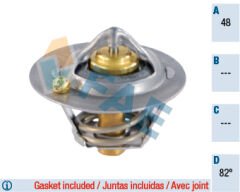 FAE 5323282 TERMOSTAT 82 C TEK FORD FİESTA-FOCUS-MONDEO 95> 1.25-1.4-1.6 BENZİNLİ