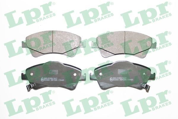 LPR 05P1589 ÖN FREN BALATA TOYOTA AVENSIS 1.6L 1ZR-FAE ZRT270 benzinli 09-> 1.8L 2ZRFAE ZRT271 09-> 2.0L ADT270 AZT270 09-> / VERSO 1.6L 1ZRFAE ZGR20 09 ->