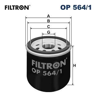 FILTRON OP564.1 YAĞ FİLİTRESİ CHEVROLET KALOS-AVEO-SPARK 1.2 08>