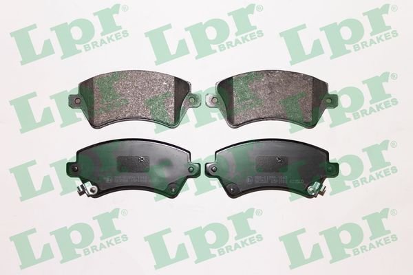 LPR 05P1002 ÖN FREN BALATA TOYOTA COROLLA 1.4L 1.6L 4ZZ-FE 3ZZ-FE ZZE120 ZZE121 VVTi 02-06 / 1.4L 1NDTV NDE120