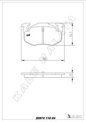 KALE 20974 110 04 ANS KD13 ARKA FREN BALATASI PEUGEOT P106 96>04 P205 87>98 P206 00>09 P306 97>01 P309 89>93 CITROEN SAXO 96>04 XSARA 97>05 ZX 92>97 RENAULT R9-R19- MGN I-CLIO I-II İNCE TİP