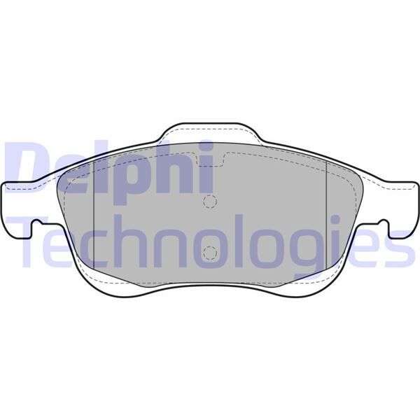 DELPHI LP2101 ÖN FREN BALATASI PEUGEOT PARTNER 08>11 P5008 09>17 CITROEN BERLINGO 08> C4 PICASSO 06>15 DS4 11>18 D S5 15>18 283mm