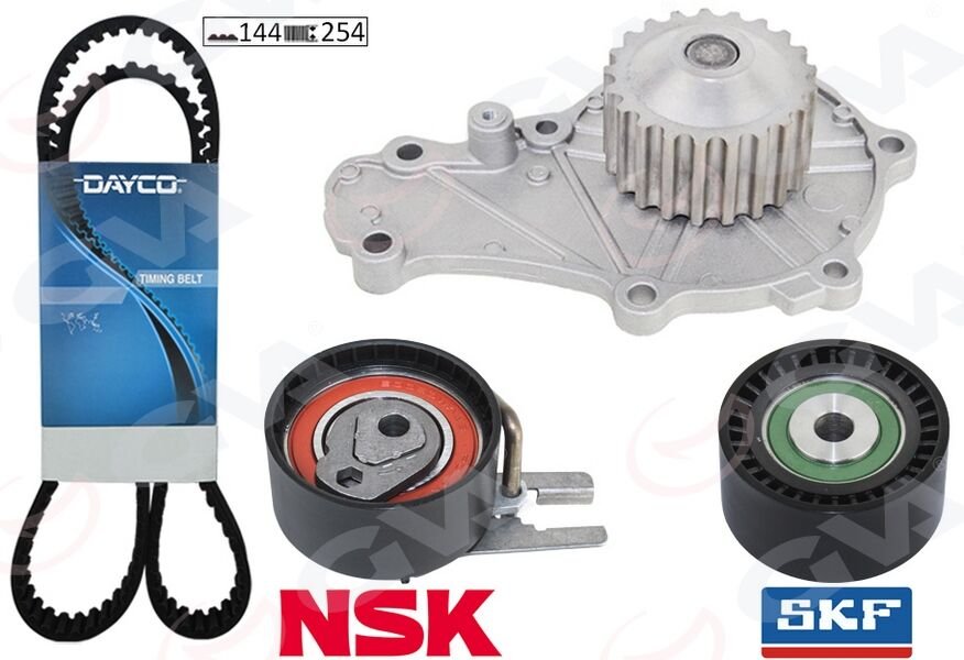 GVA 59WPK4312D EKSANTRİK GERGİ KİTİ DEVİRDAİM 144 DİŞ EURO4 P206-P307-C1-C2-C3-BIPPER -NEMO-XSARA 1.4 HDİ FIEST A FUSION 02>08 1.4 TDCI 2S6Q8A615AB-2S6Q8591BA