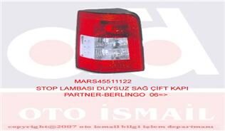MARS 511122 STOP LAMBASI DUYSUZ SAĞ ÇİFT KAPI PARTNER-BERLINGO 06 >