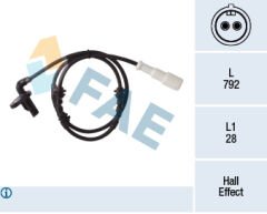 FAE 78407 ABS SENSÖRÜ ARKA SOL RENAULT CLİO THALİA 98>