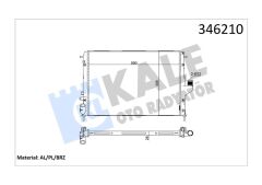 KALE 346210 RADYATÖR DACIA DUSTER 10 > LOGAN 05 > 1.5 DCİ Mek.Şanz. / AC AL/PL/BRZ