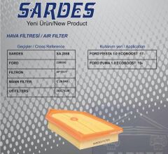 SARDES SA2858 HAVA FİLTRESİ FORD FIESTA VII-PUMA 1.0L 20 >