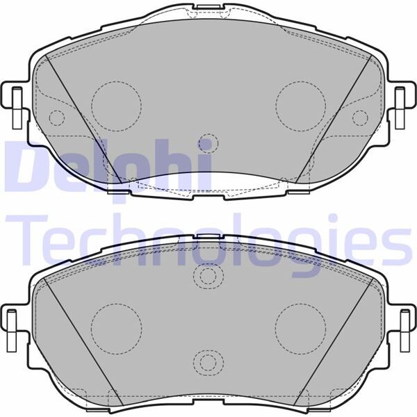 DELPHI LP2691 ÖN FREN BALATA TOYOTA AURIS COROLLA 1.33L 1.6L 1NR-FE 1ZR-FAE NRE180 ZRE181 ZRE185 12-> / 1.4L 1ND-FTV NDE180 12->