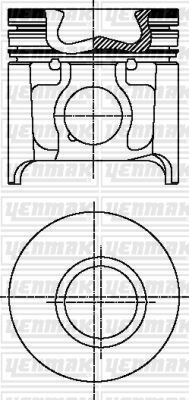 YENMAK 31-03690-000 MOTOR PİSTON SEGMAN BOXER-JUMPER-MOVANO-DUCATO-MASTER 2.8 TD 94.40 ÇAP STD ÇUKURLU