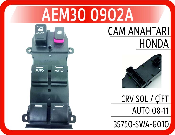 AEM30 0902A CAM AÇMA DÜĞMESİ SOL TAKIM HONDA CR-V 2.0L 2.2L R20A2 N22A2 RE5 RE6 kasa 07-12
