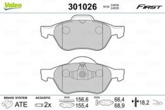 VALEO 9001071 ÖN BALATA MEGANE II 02> SCENIC II 02> CLIO III 05> 1.5dCi 1.6 16V 2.0 16V
