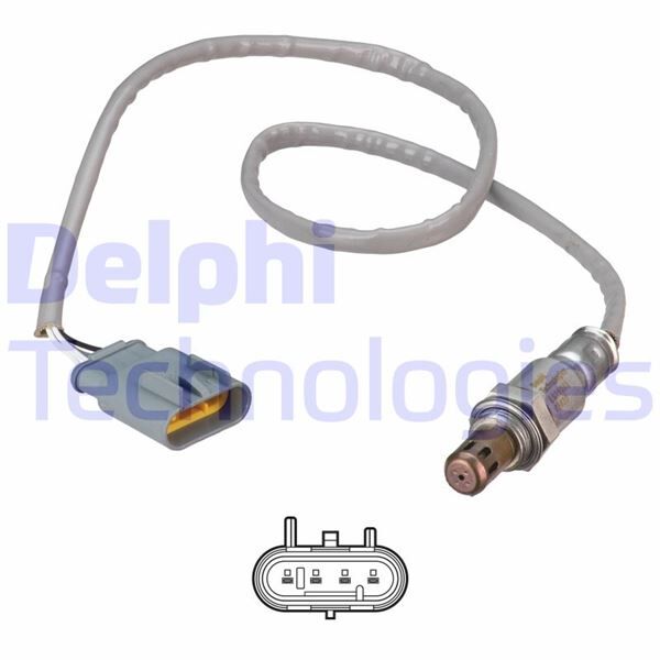 DELPHI ES21073-12B1 Ön OKSİJEN SENSÖRÜ ALFA-CHRYSLER-FIAT-LANCIAALFA ROMEO Mito-CHRYSLER Ypsilon-FIAT 500.Panda.Punto-LA