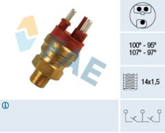 FAE 38120 HARARET MUSURU 100 C - 95 C RADYATOR FANI MERCEDES W124 W201 W210 W163 W140
