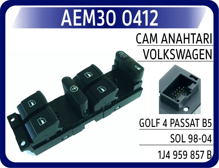 AEM30 0412 CAM ANAHTARI VW GOLF 4 PASSAT B5 SOL 98-04