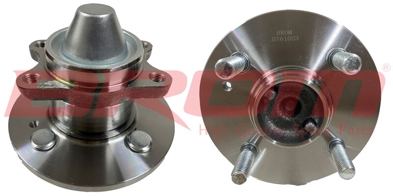 BROM HY61003 ARKA TEKER PORYASI RULMANLI HYUNDAI ACCENT ERA 1.4L 1.6L 1.5L 06-10 / GETZ 02-09 / İ20 08-> / KIA PI CANTO 1.0L 1.1L 04-> 4 BİJON ABS SİZ ARAÇLAR İÇİN