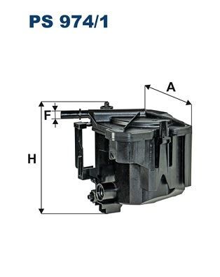 FILTRON PS974.1 YAKIT FİLTRESİ PARTNER-206-207-307-308-407-BERLINGO-C2-C3-C4-C5-FIESTA-FOCUS-C-MAX-TEPEE 1.6HDI