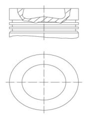 MAHLE 028PI00121000 MOTOR PİSTON SEGMAN POLO-GOLF6-CADDY-JETTA-A3-LEON 79.50mm CAYA-CAYB-CAYC-CAYD-CFWA 1.2-1.6 TDI STD
