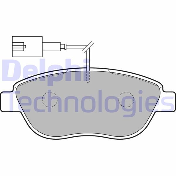 DELPHI LP1721 ÖN BALATA DOBLO 1.3-1.9 JTD 07>G.PUNTO 1.3 MJT 05>STILO 05>LINEA-BRAVO 07>IDEA 1.3 05> 1 FİŞ