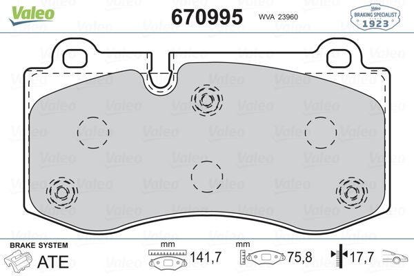 VALEO 670995 FREN BALATASI ON MERCEDES W211 S211 C219 W221 C216 R230