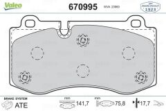 VALEO 670995 FREN BALATASI ON MERCEDES W211 S211 C219 W221 C216 R230