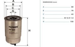 FILTRON FILT PP 968 DUCATO/SORENTO/STAREX/H1/BOXER/ALFA 147 YAKIT FILTRESI MAZOT FILTRESI