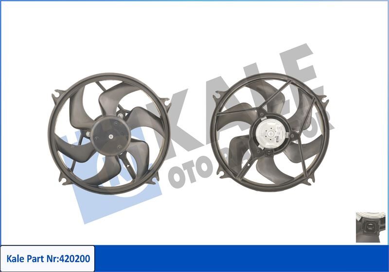 KALE 420200 FAN MOTORU PEUGEOT P406 98>04 280W-385mm