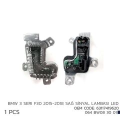 NIKEN 064BW083001 BMW 3 F30 2015-2018 SAĞ SİNYL LED MODL 63117419620