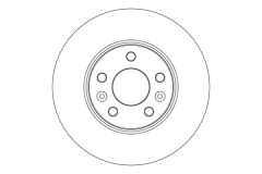 TRW DF4615 ÖN FREN DİSKİ RENAULT MEGANE IV 15> TALISMAN 15> DIŞ ÇAP:296MM K:26MM Y:44MM 5 DELİK