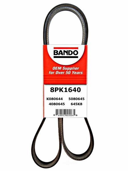 BANDO 8PK1640 V KAYIŞI KANALLI ŞARJ DİNAMOSU MAN TGA 04 > MERCEDES CITARO CONECTO INTOURO CUMMINS