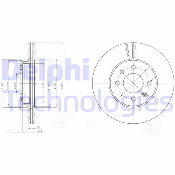 DELPHI BG4096 ÖN FREN DİSKİ HAVA KANALLI HYUNDAI ACCENT ERA 1.5L D4FA CRDi 06-> 1.4L G4EE 06-10 1.6L G4ED 06-10 / İ20 1.2L 1.4L CRDi dizel 08-> 1.1L CRDi 12-> / KIA RIO 1.4L 1.6L benzinli 05-> 1.5L D4FA CRDİ 06->