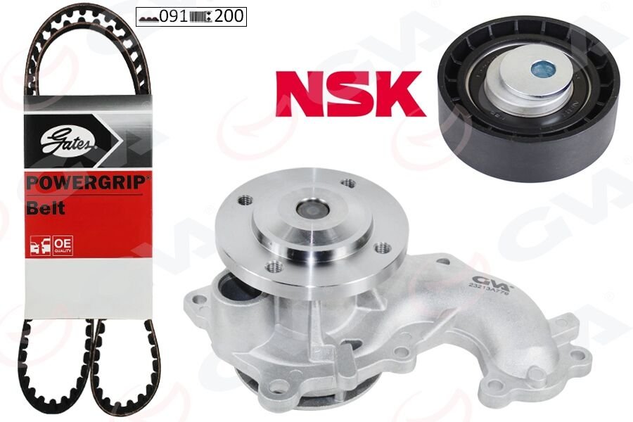 GVA 59WPK3520-1 TRIGER EKSANTRIK SETI DEVIRDAIMLI CONNECT 1.8TDCI 07>13 FOCUS I 98>11 MONDEO IV 07>14 SMAX GALXY 07>11 1.8 TD 1987948520