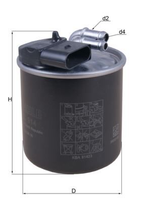 MAHLE KL914 YAKIT FILTRESI MERCEDES OM651 W639 W447 W470 B906 B907 B910
