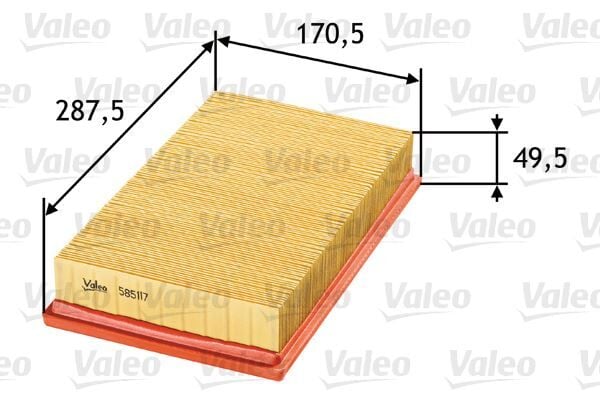 VALEO 585117 HAVA FILTRESI MERCEDES OM601 W201 W124 S124