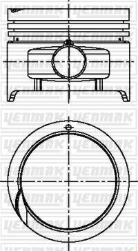 YENMAK 36-04441-000 PİSTON SEGMAN STD HYUNDAI ACCENT 1.3L 4G13 G4EH karbüratörlü 95-00 çap 71.50 mm / ölçü 1.5 x 1.5 x 3.0 Adet fiyatıdır