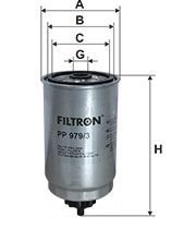 FILTRON FILT PP 979/3 STAREX/ACCENT ADM/GETZ/MATRIX/SANTAFE//RIO/MAGENTIS/TRAFIC/BOXER/PALIO/DUCATO YAKIT FILTRESI MAZOT FILTRESI 319223E200 - 1457434510